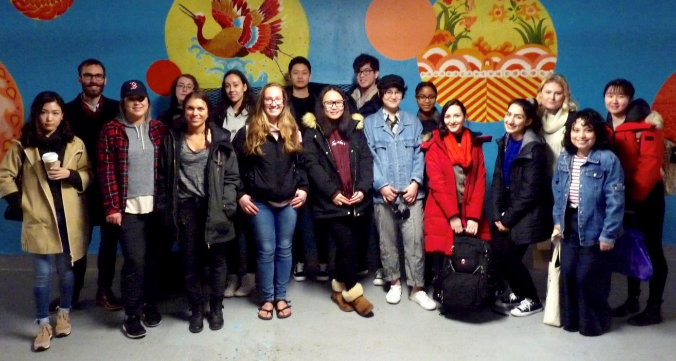 Mural brings movement to the Rose Garden Parkade UBC Campus
